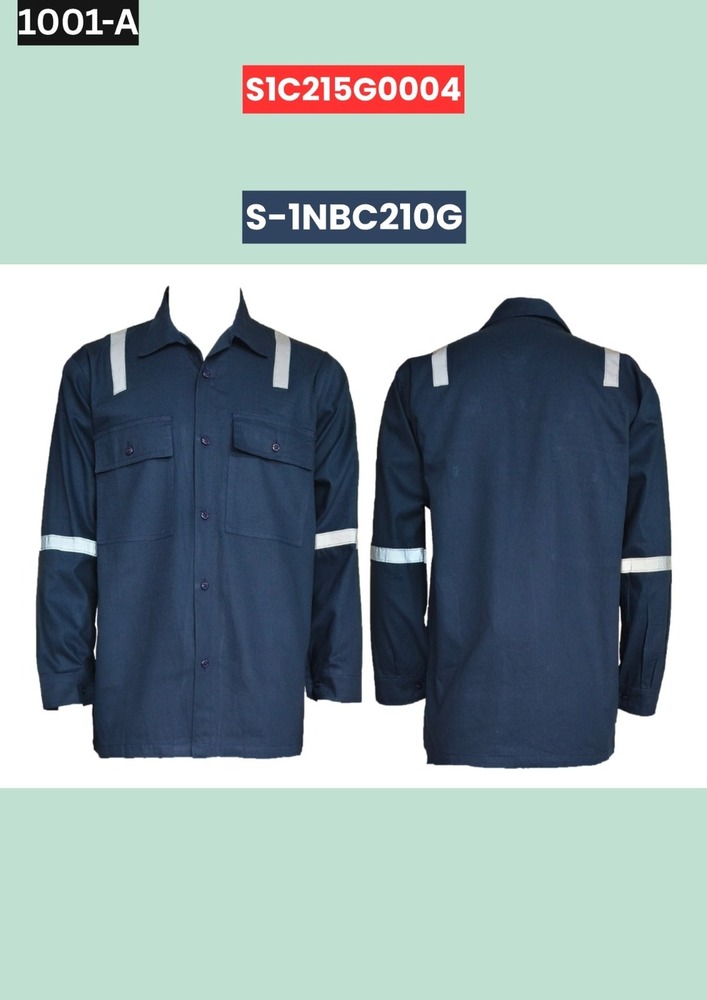 Navy Blue Reflective Work Shirt