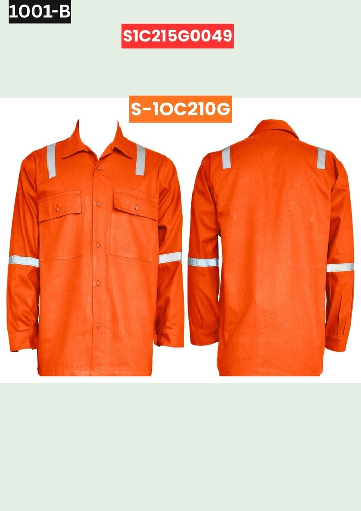 Orange Reflective Work Shirt