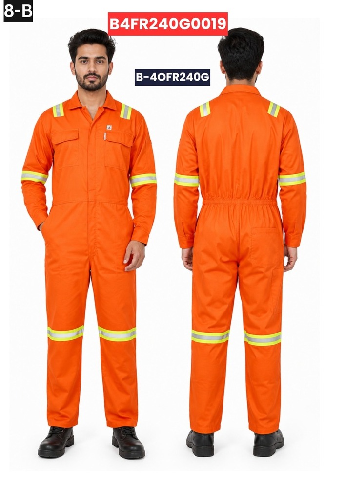 Orange FR Hi-Vis Coverall