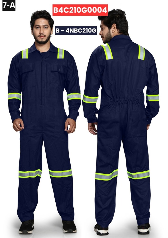 Navy Blue FR Hi-Vis Coverall