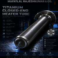 TITANIUM HEATER TUBE ONE END CLOSED