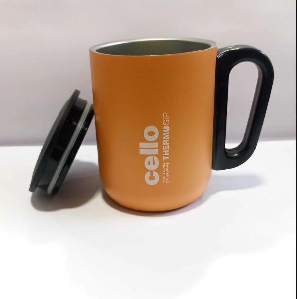 Cello DURO COFFEE STYLE DUOBLE WALLED STAINLESS STEEL MUG SMALL Stainless Steel Coffee Mug (230 ml)