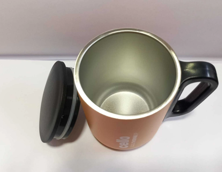 Cello DURO COFFEE STYLE DUOBLE WALLED STAINLESS STEEL MUG SMALL Stainless Steel Coffee Mug (230 ml)