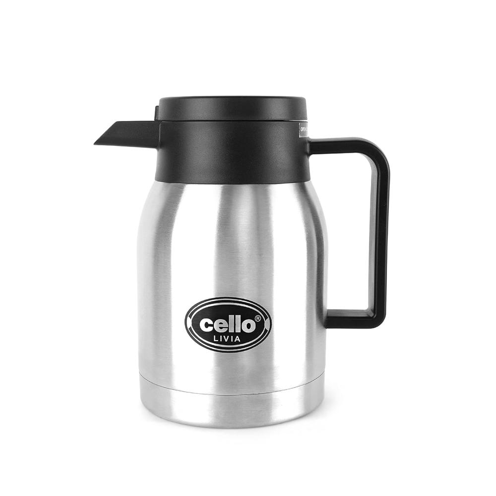 Cello Livia Stainless Steel Carafe, 350ml, Silver