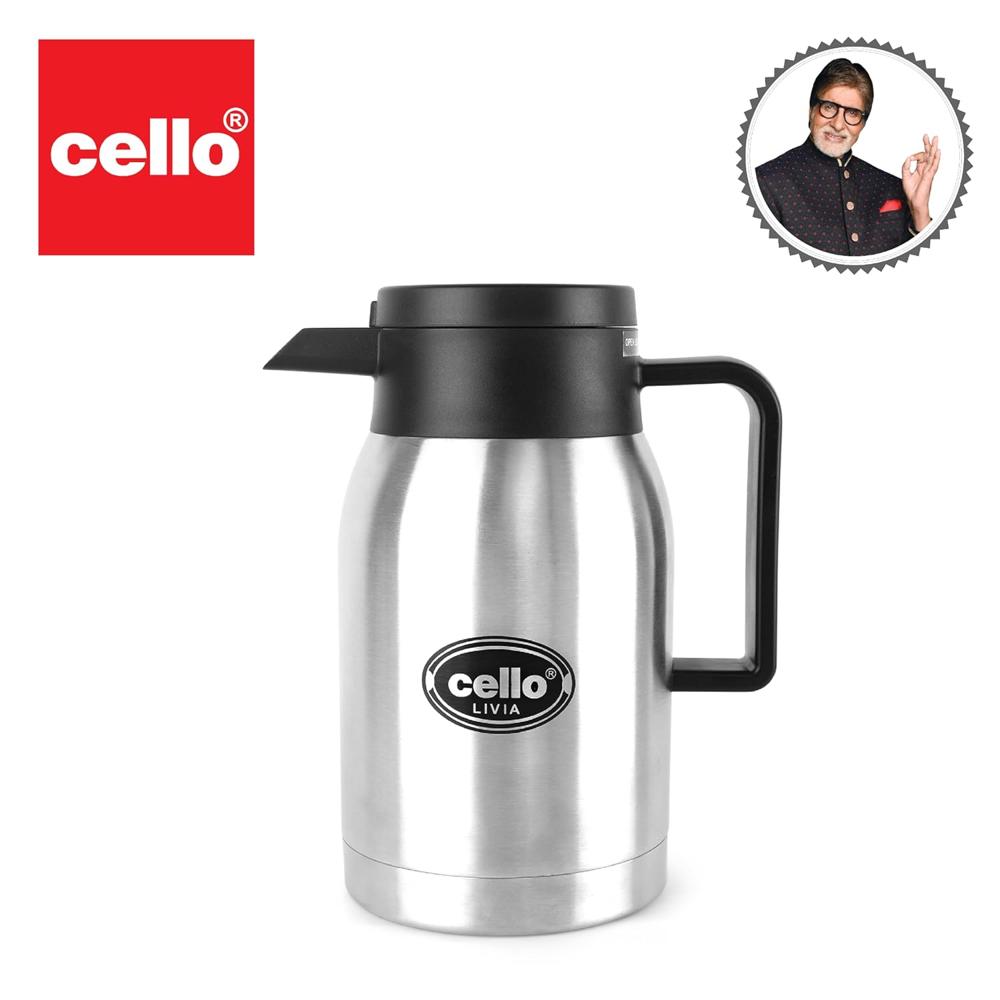 Cello Livia Stainless Steel Carafe, 500ml, Silver