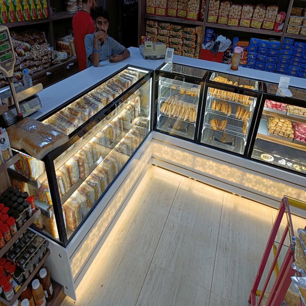 Sweet And Cake And Pastry Display Counter