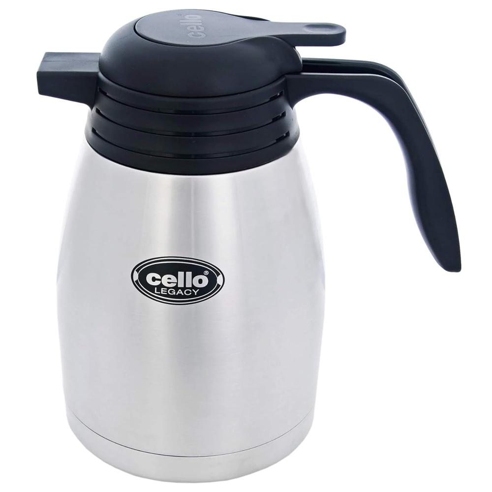 Cello Legacy Vacusteel Flasks, 2 Litre, Black