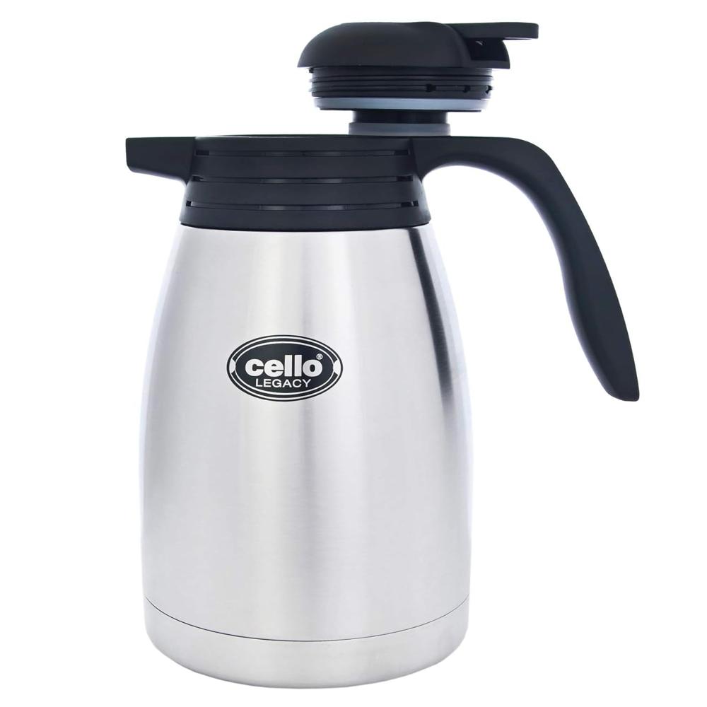 Cello Legacy Vacusteel Flasks, 2 Litre, Black