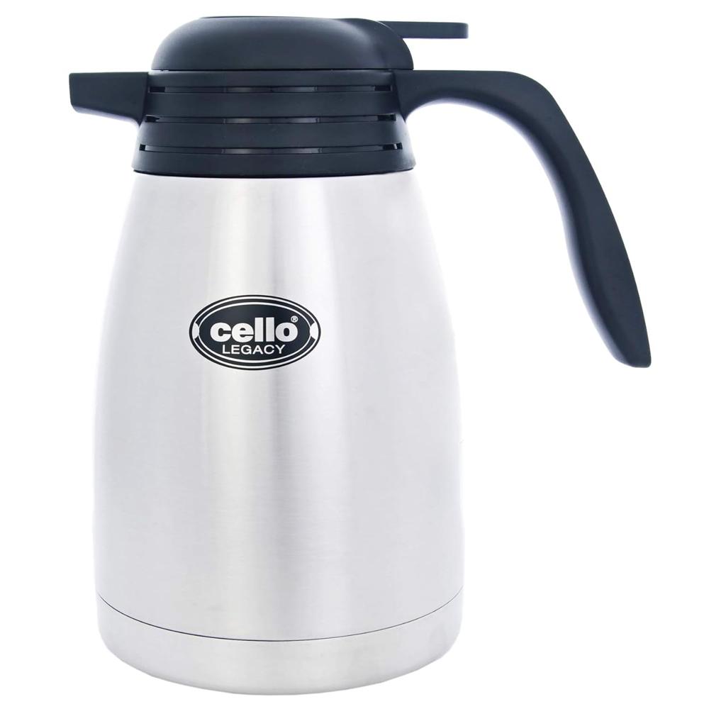 Cello Legacy Vacusteel Flasks, 2 Litre, Black