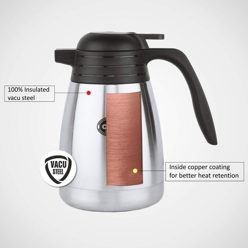 Cello Legacy Vacusteel Carafe Stainless Steel (600ml)