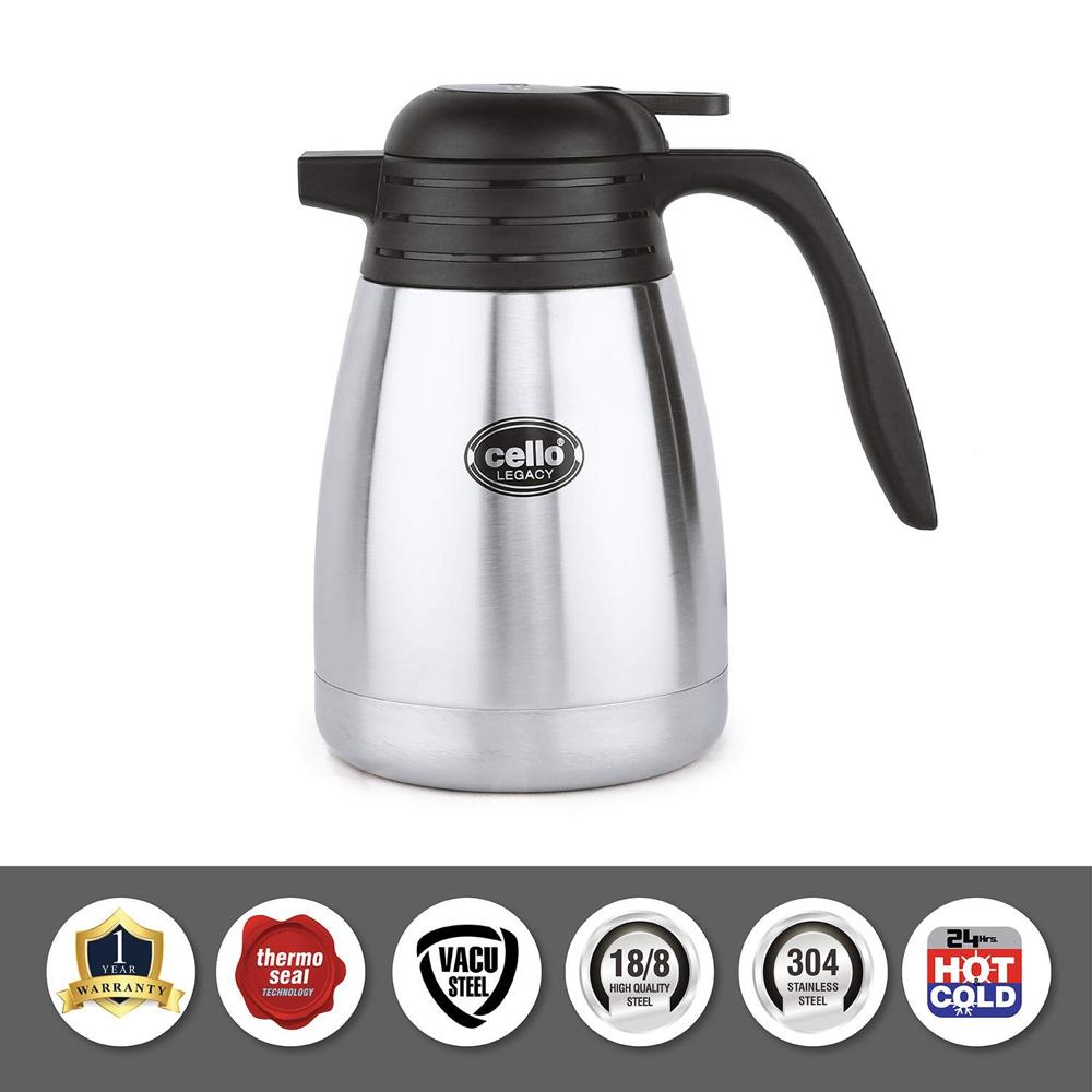 Cello Legacy Vacusteel Carafe Stainless Steel (600ml)