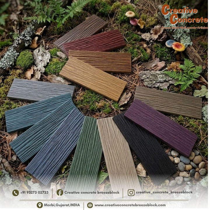 wooden concrete wall cladding brick