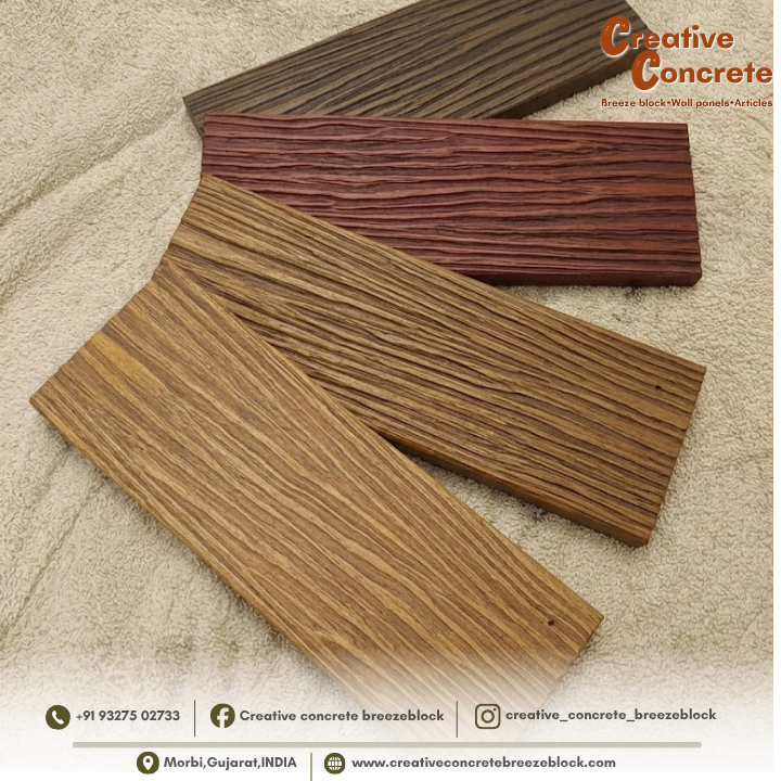 wooden concrete wall cladding brick