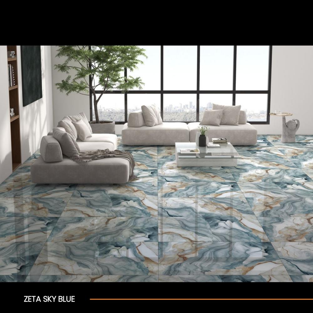 Luxury Floor Tiles - Color: Blue
