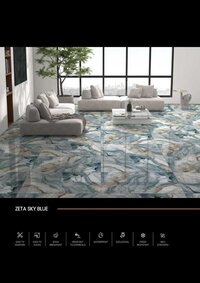 Double Charged Vitrified Tiles - Color: Green