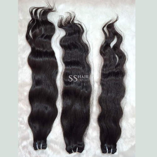 Sewn In Weft Extensions 30inch Indian Weave Human Hair Bundle