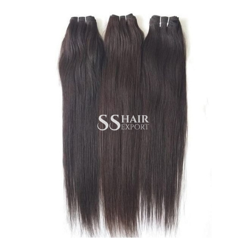 Straight Human Hair Bundles Indian Remy Sew In Weave Weft Hair Extensions