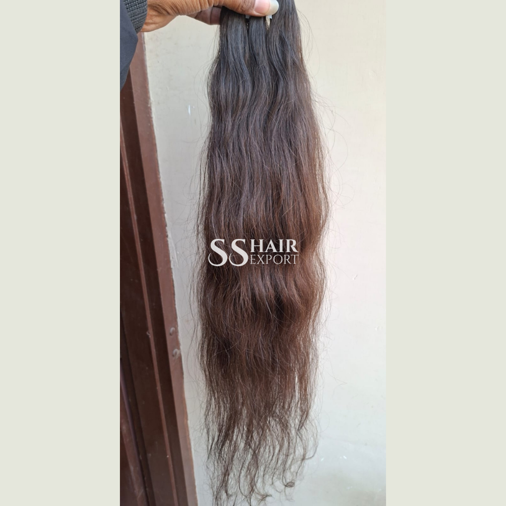 Indian Raw Hair Bundle Unprocessed Natural Weft Human Hair Wholesale Vendor Supply