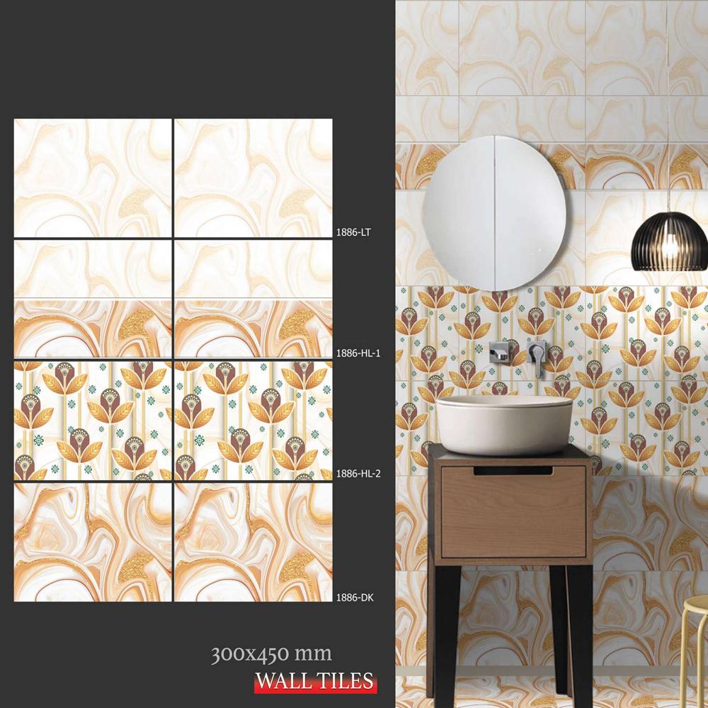 Bathroom Ceramic Wall Tiles - Color: White