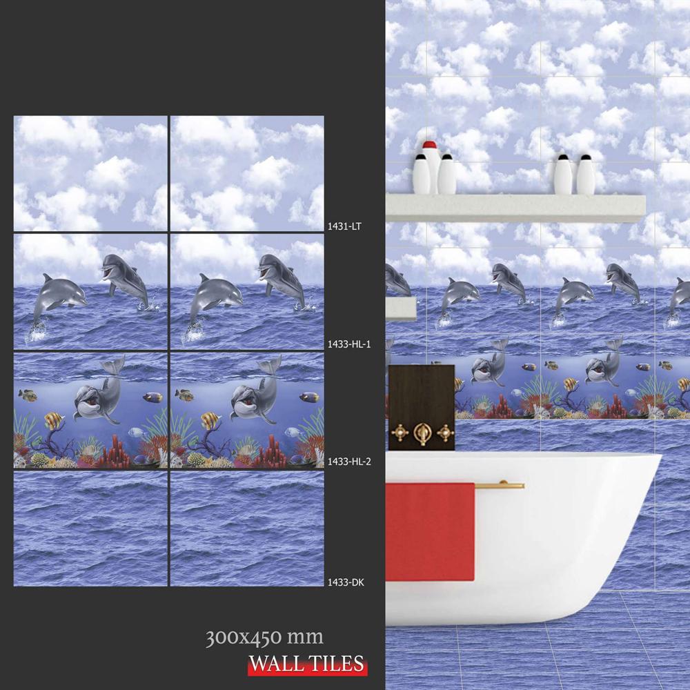 Digital Ceramic Wall Tiles - Color: Blue
