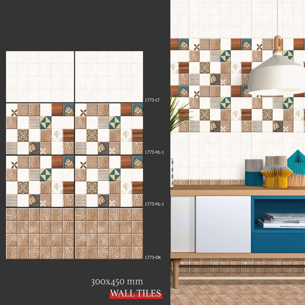 Bathroom Digital Wall Tiles - Color: Blue