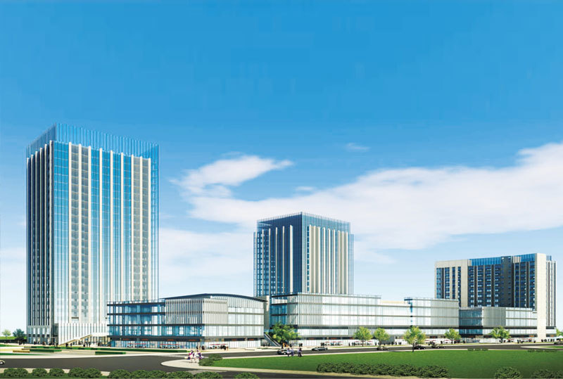 Henan Shangqiu Jianye Headquarters Port powder coating