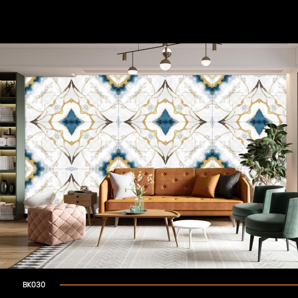 Bookmatch Tiles - Color: Blue