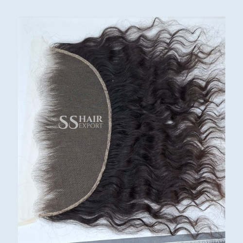 Curly Frontal Front Lace 13x6in Sew In Weave Human Hair Extensions