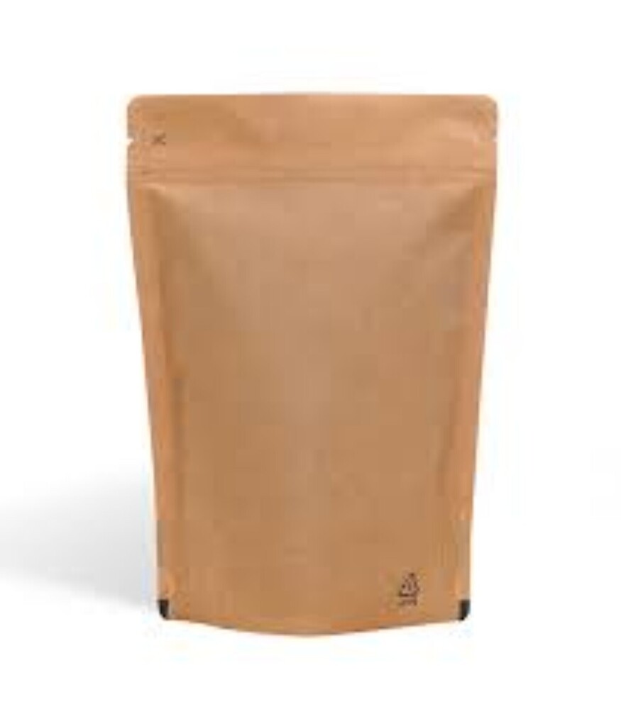 Brown kraft paper pouch