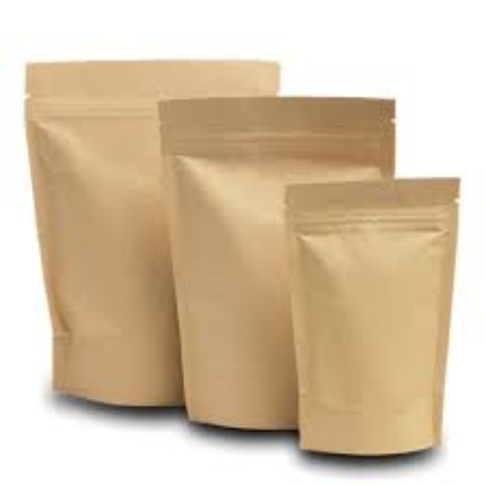 Brown kraft paper pouch