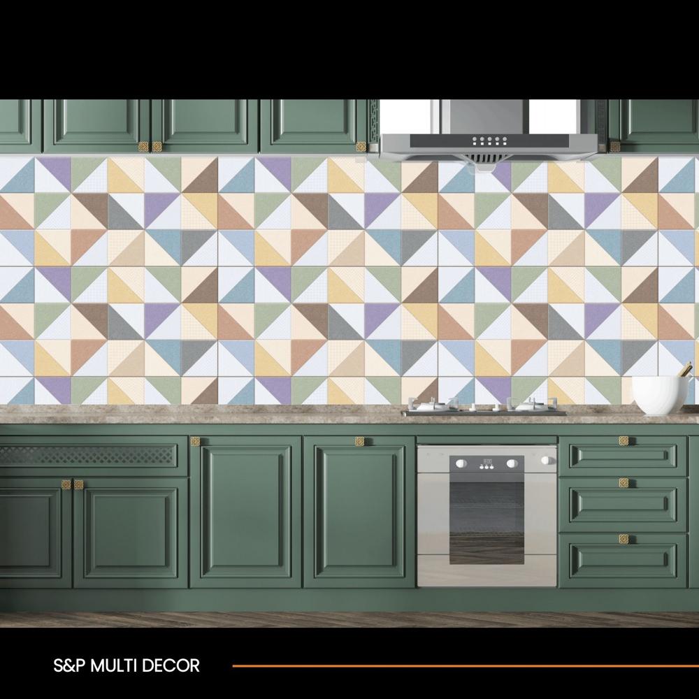 Rectified Tiles - Color: Aqua