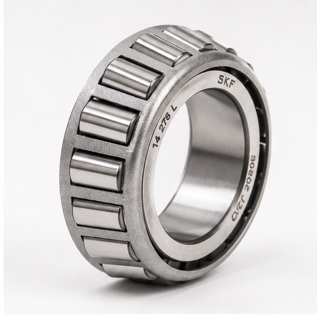 Tapered Roller Bearings - Stainless Steel, Standard Sizes, Silver | Single Row Design, Axial & Radial Force Support, 1-year Warranty