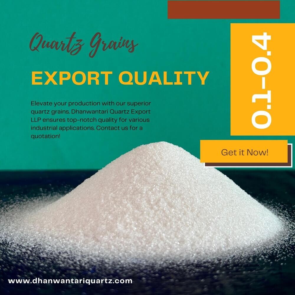 Quartz Grit - Quartz 0.1-0.4 Mm, White Irregular Grits, 99.5% Purity For Quartz Slab Production, Packaged In 25kg Bags