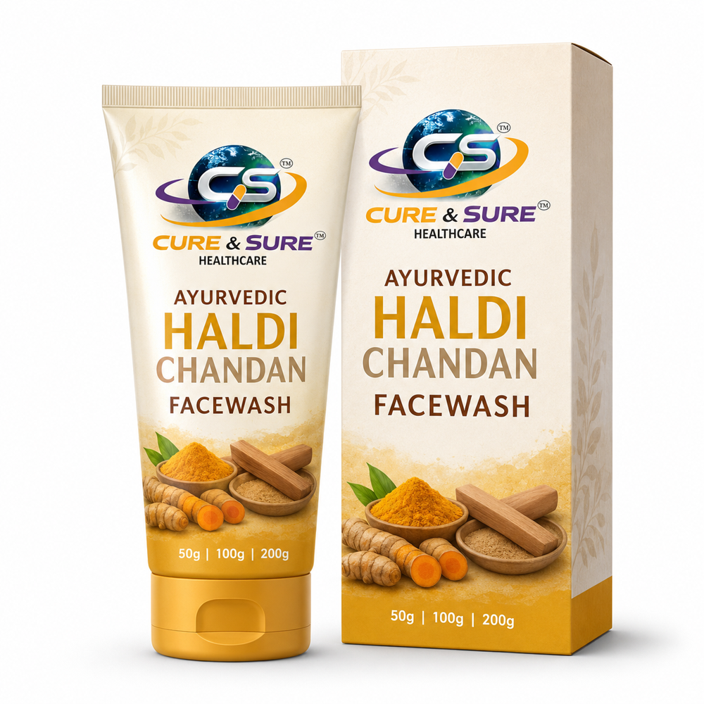 Ayurvedic Haldi Chandan Face Wash Third Party Manufacturing - Attributes: Glitter Effect