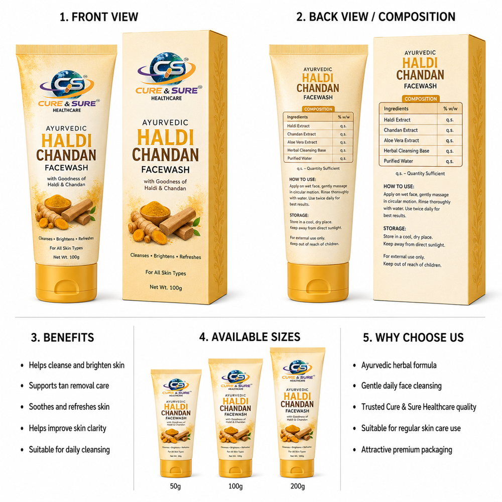Ayurvedic Haldi Chandan Face Wash Third Party Manufacturing