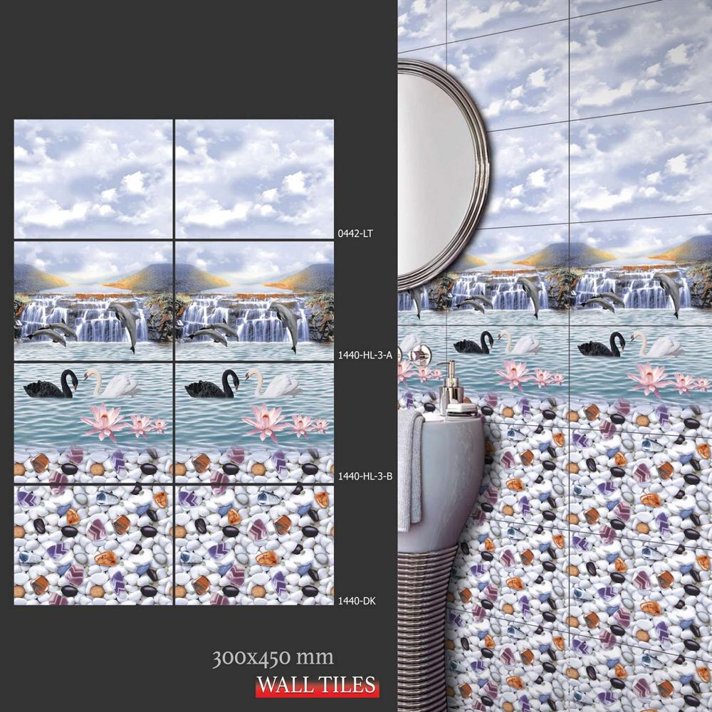 Fish Design Wall Tiles - Color: Blue