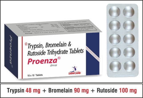 Trypsin Bromelain & Rutoside Trihydrate Tablets General Drugs