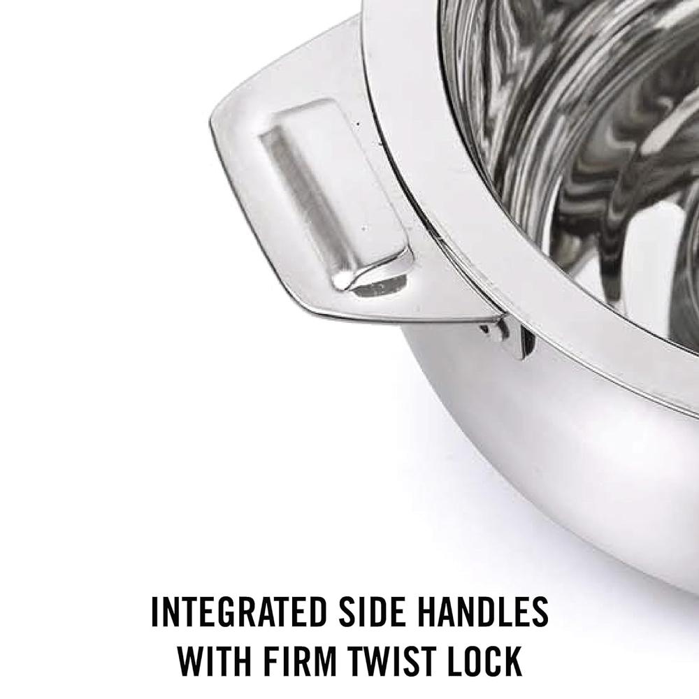CELLO Bella 1000 Insulated Stainless Steel Casserole Hot Pot Box for Daily Use 1000 ml Silver | Keeps Food Hot & Warms for Long Hours, Food Grade Double Wall PU Insulated Roti Rice Hot Pot Casserole