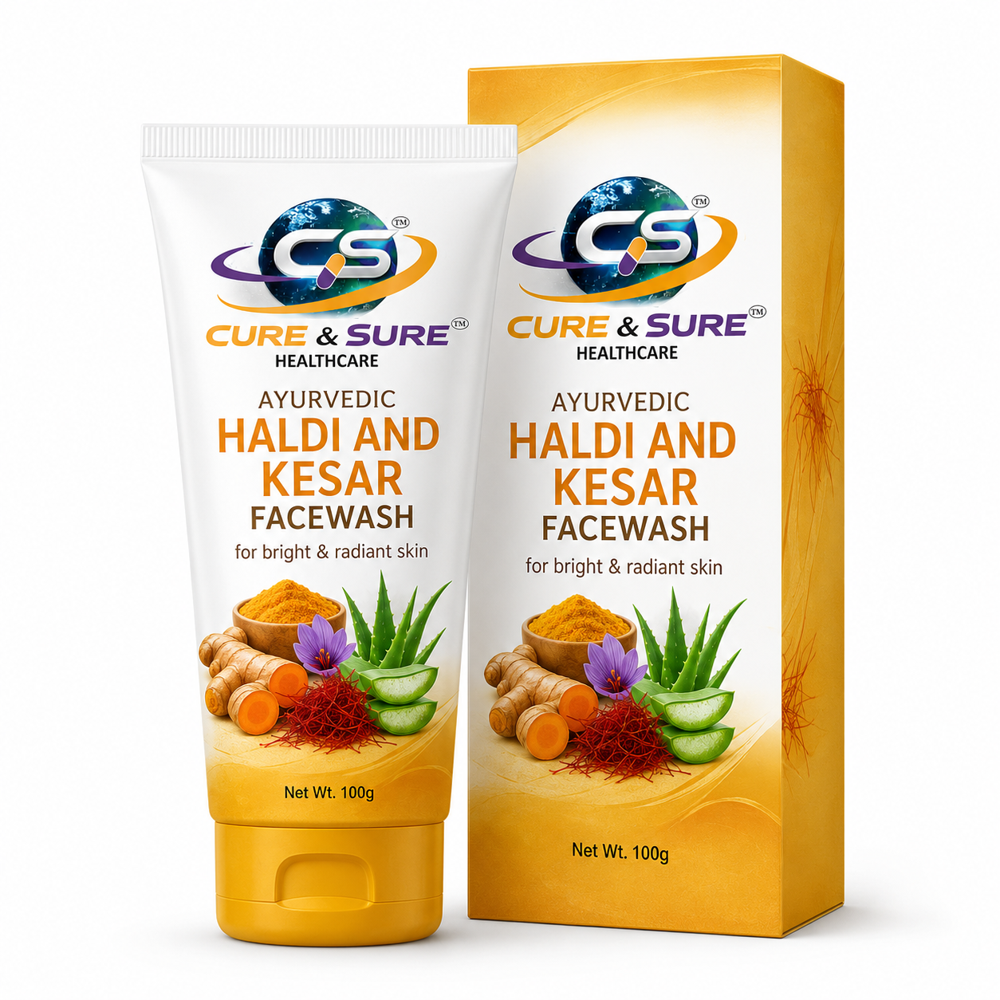 Ayurvedic Haldi & Kesar Face Wash Third Party Manufacturing - Attributes: Glitter Effect