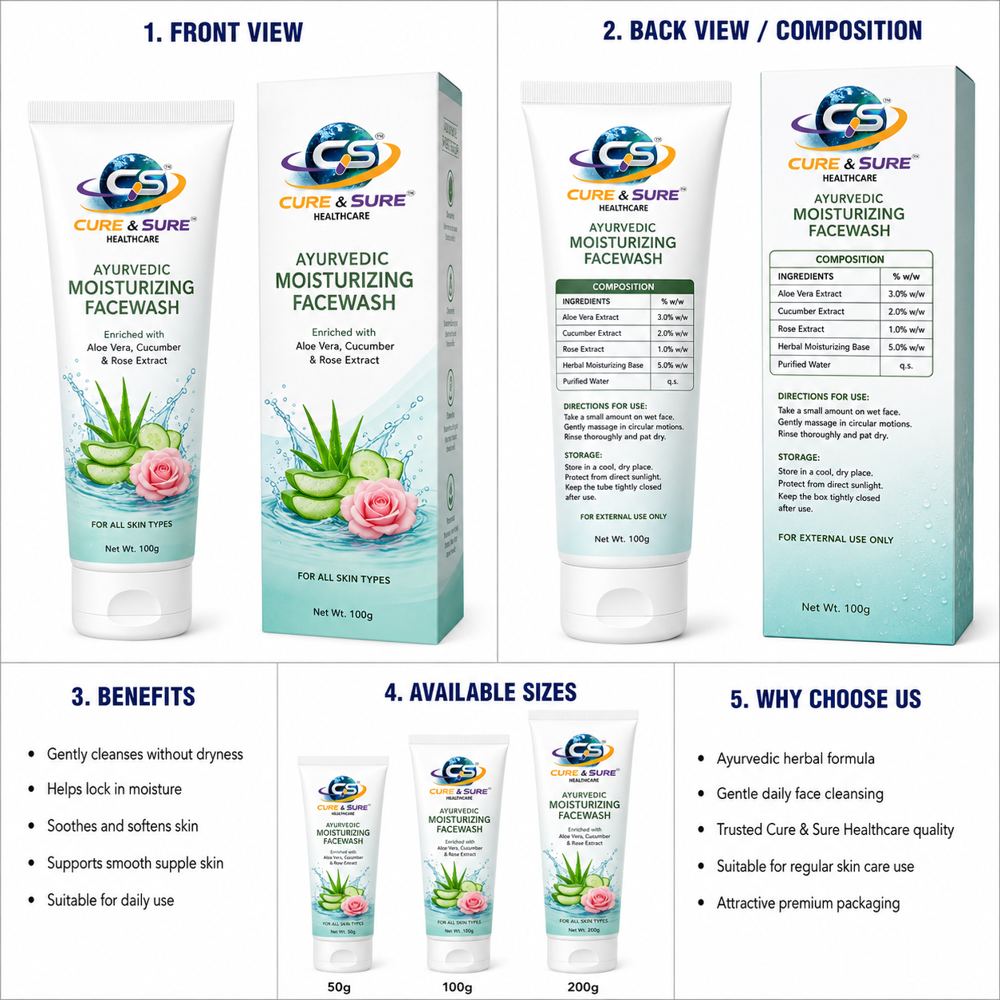 Ayurvedic Moisturizing Face Wash Third Party Manufacturing