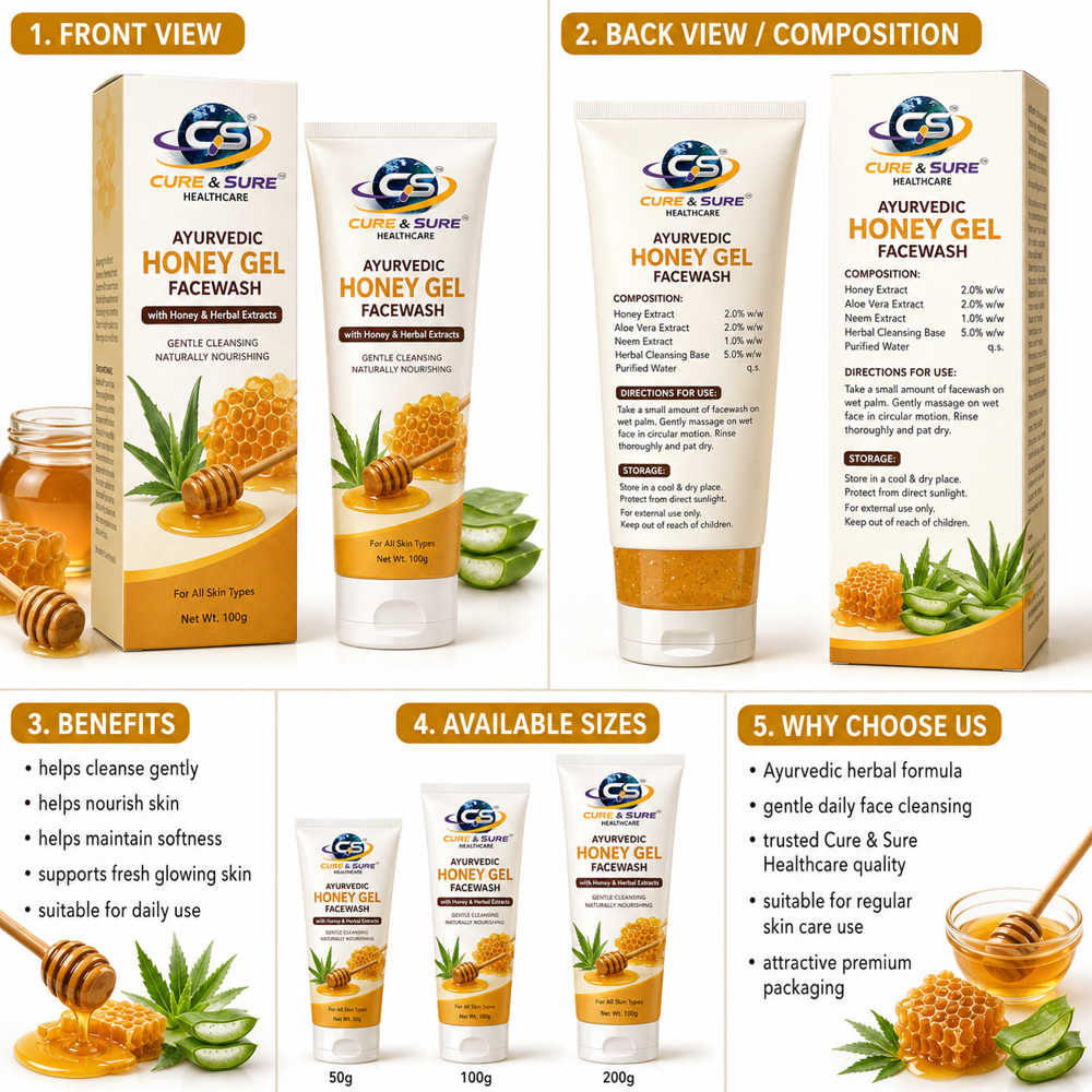 Ayurvedic Hone Gel Face Wash Third Party Manufacturing