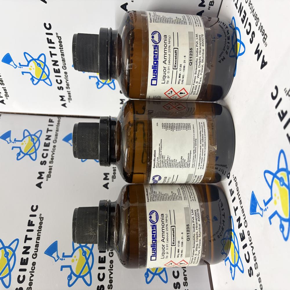 Ammonia Solution 25% ER, Qualigens, 500g