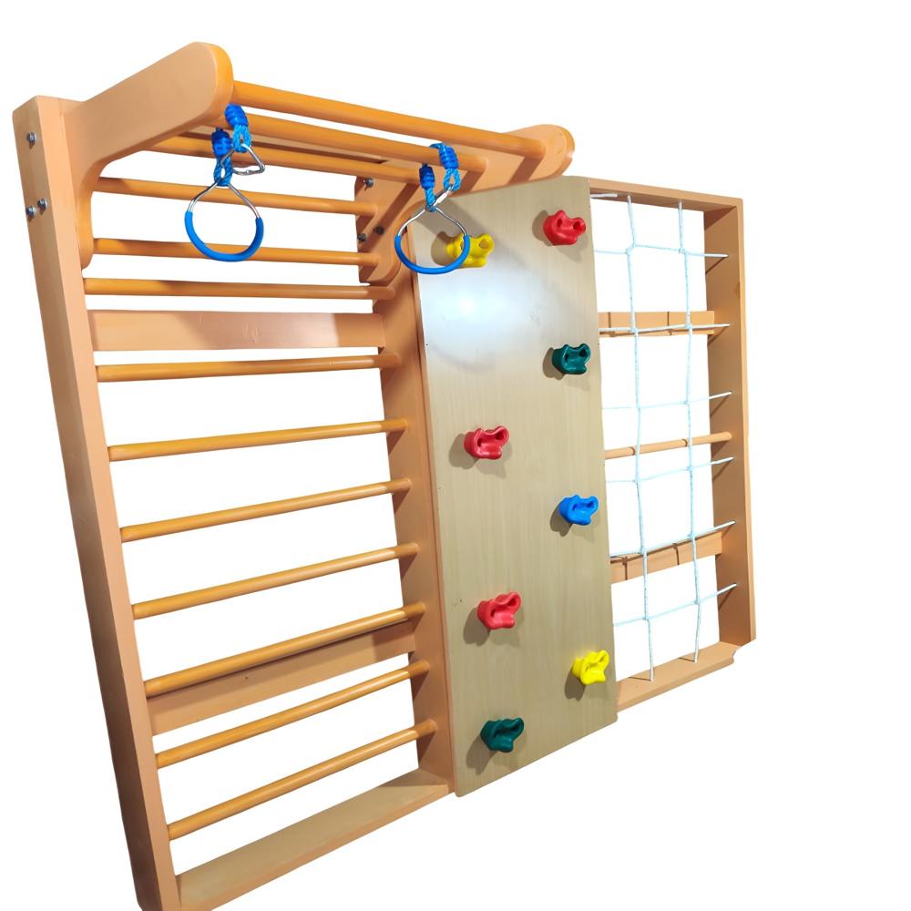 Physio Jungle Wooden Wall-Mounted Climbing & Therapy Unit