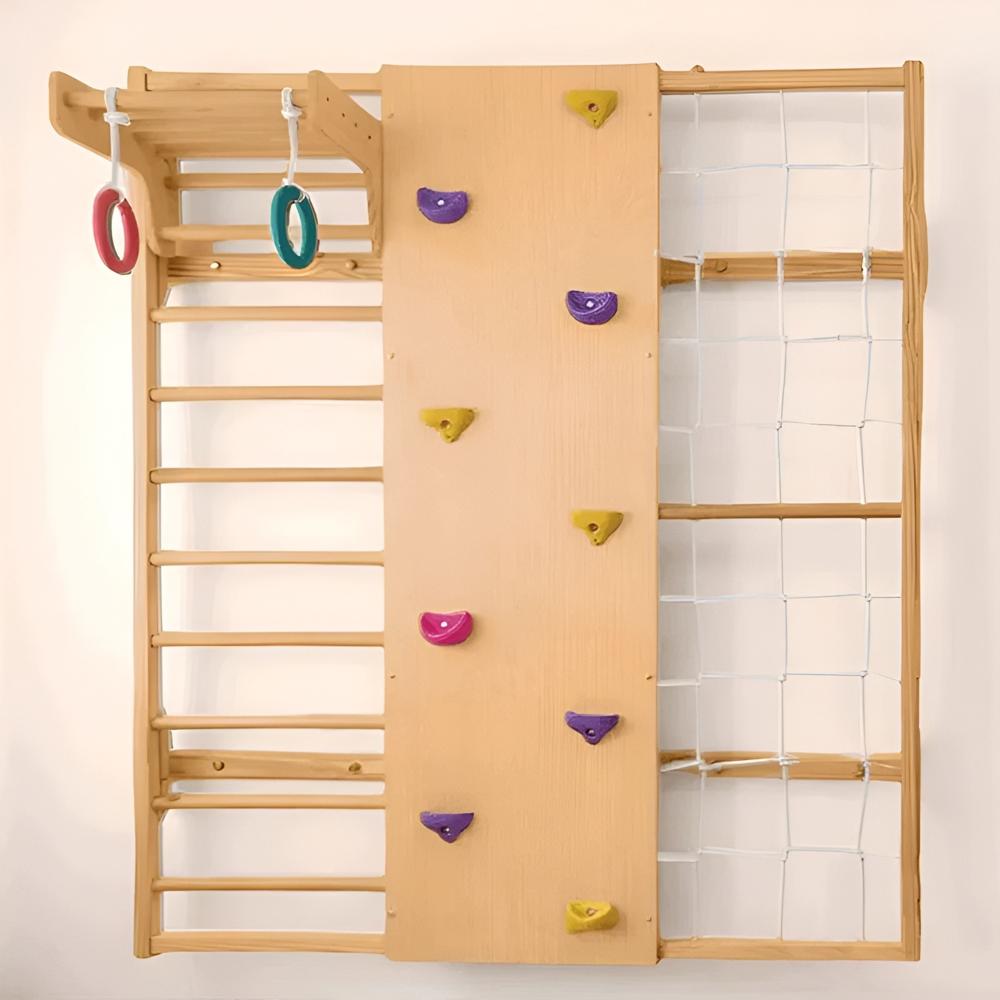 Physio Jungle Wooden Wall-Mounted Climbing & Therapy Unit
