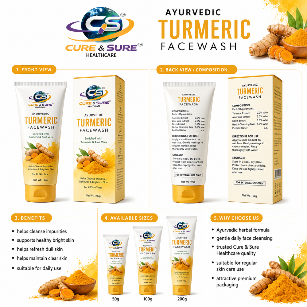 Ayurvedic Turmeric Face Wash Third Party Manufacturing