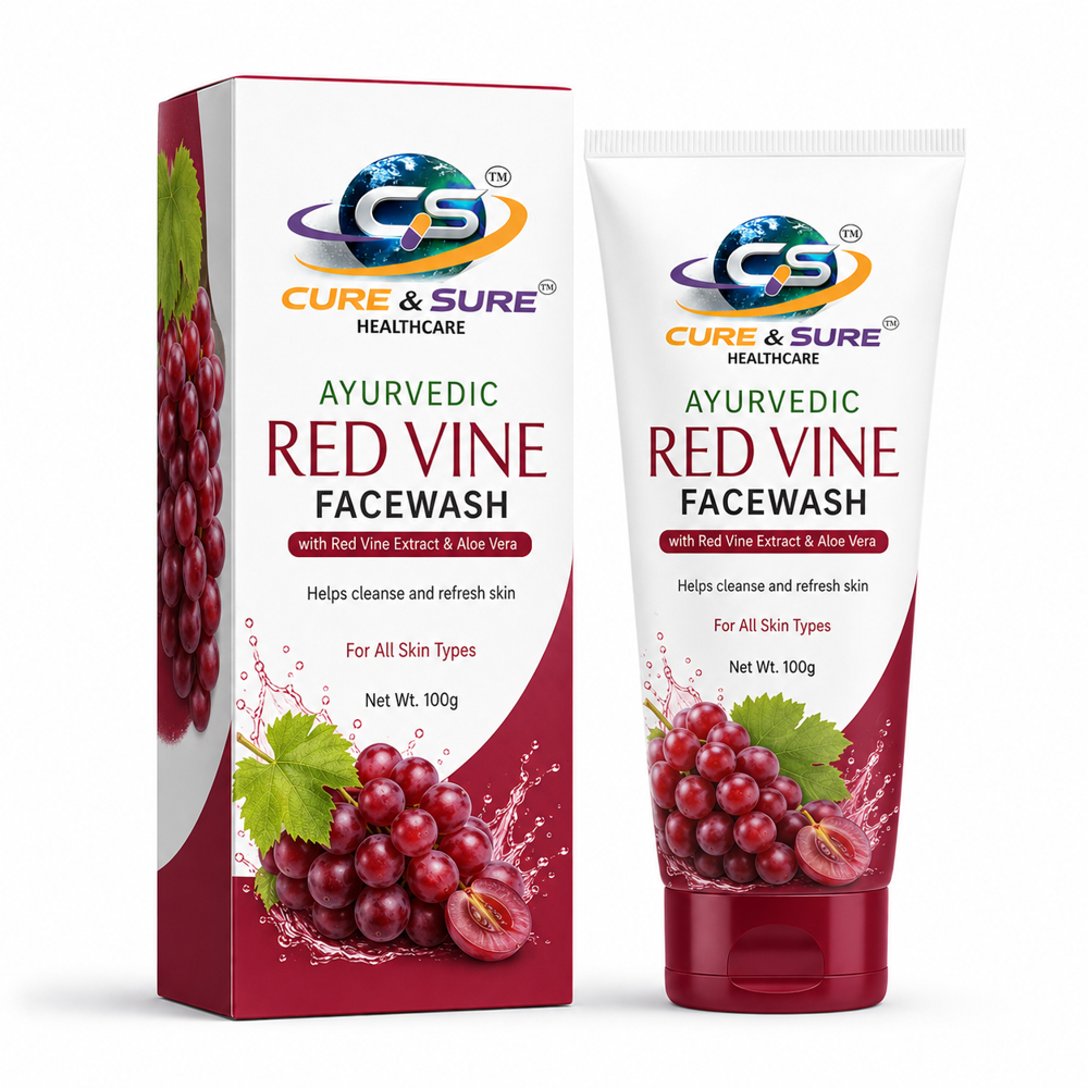 Ayurvedic Red Vine Face Wash Third Party Manufacturing - Attributes: Glitter Effect