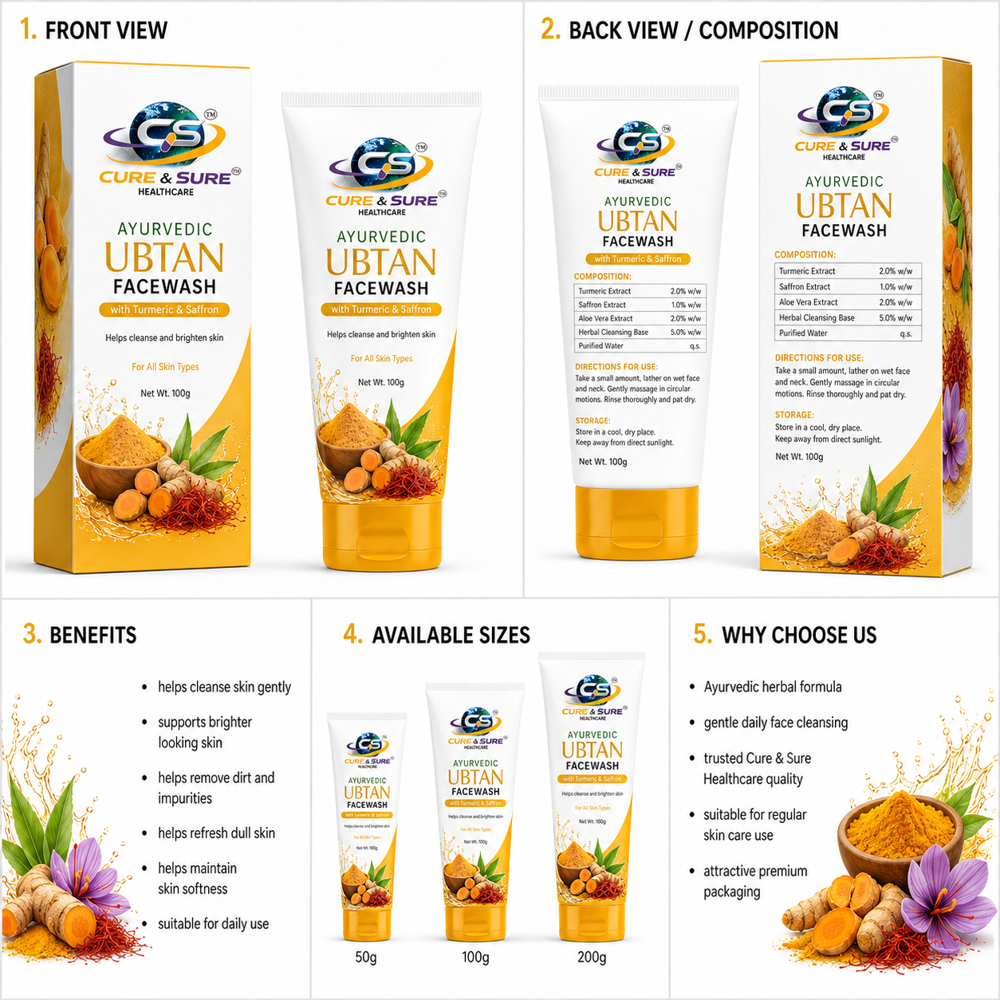 Ayurvedic Ubtan Face Wash Third Party Manufacturing