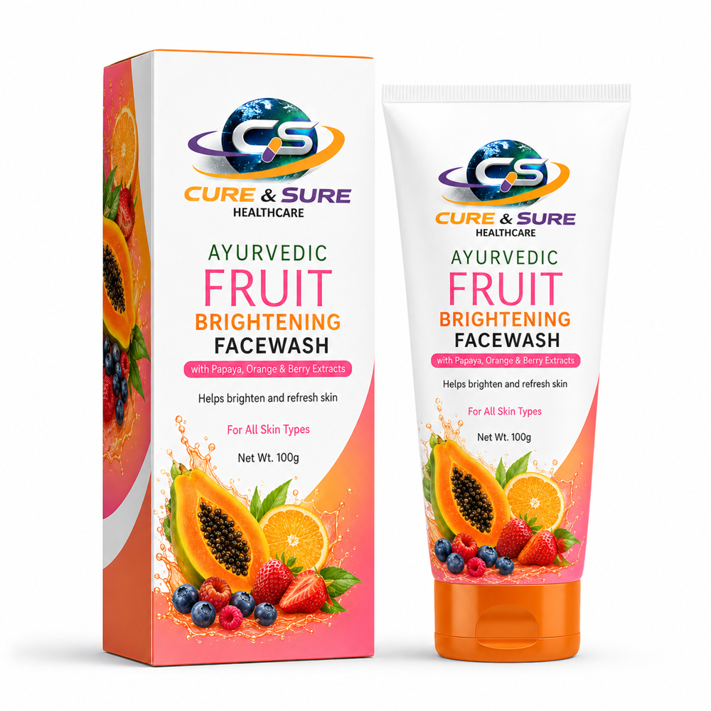 Ayurvedic Fruit Brightening Face Wash Third Party Manufacturing - Attributes: Glitter Effect