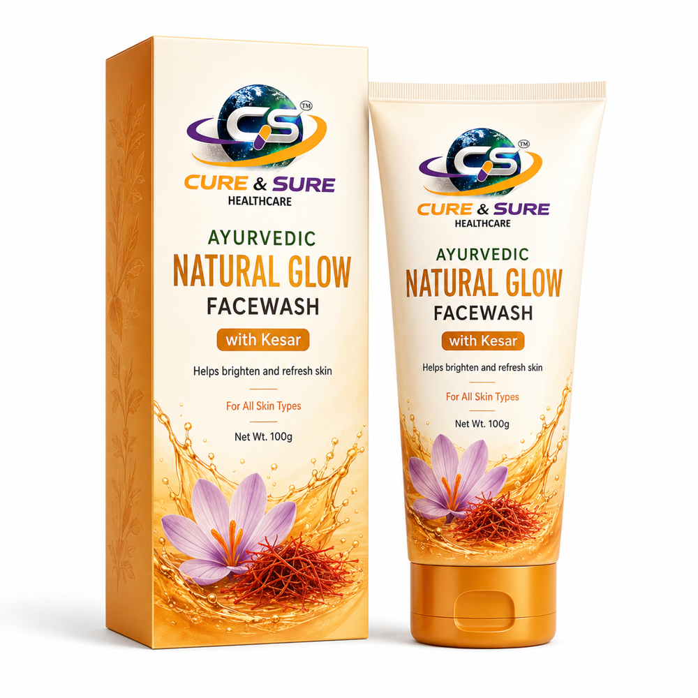Ayurvedic Natural Glow ( With Kesar ) Face Wash Third Party Manufacturing - Attributes: Glitter Effect