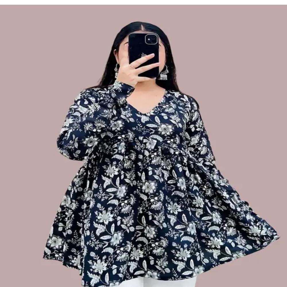 new trending frock & short top collection